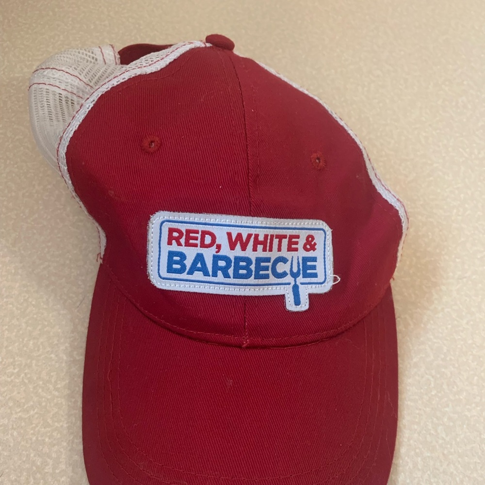 Red, White, and BBQ Ball Cap
